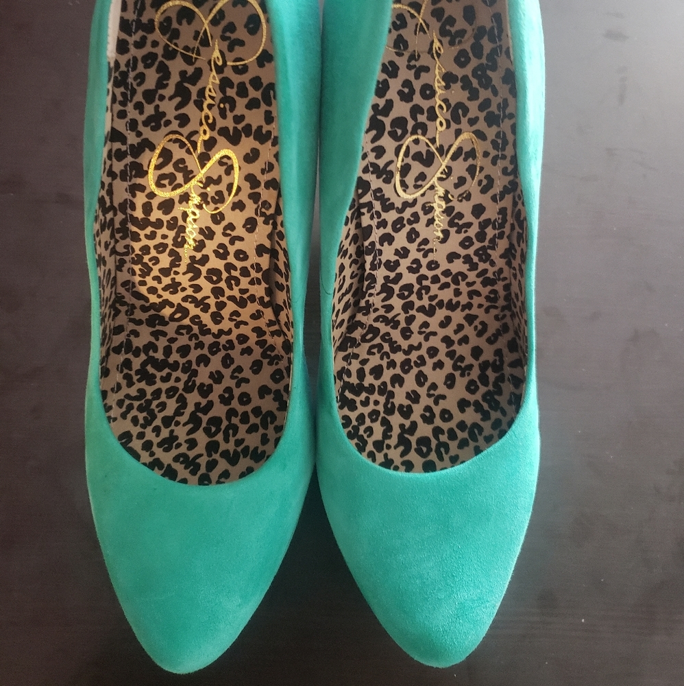 Jessica Simpson Turquoise Heels